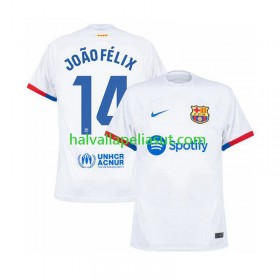 Jalkapallo Pelipaidat/Peliasut FC Barcelona Joao Felix 14 Vieraspaita 2023-2024 Lyhythihainen